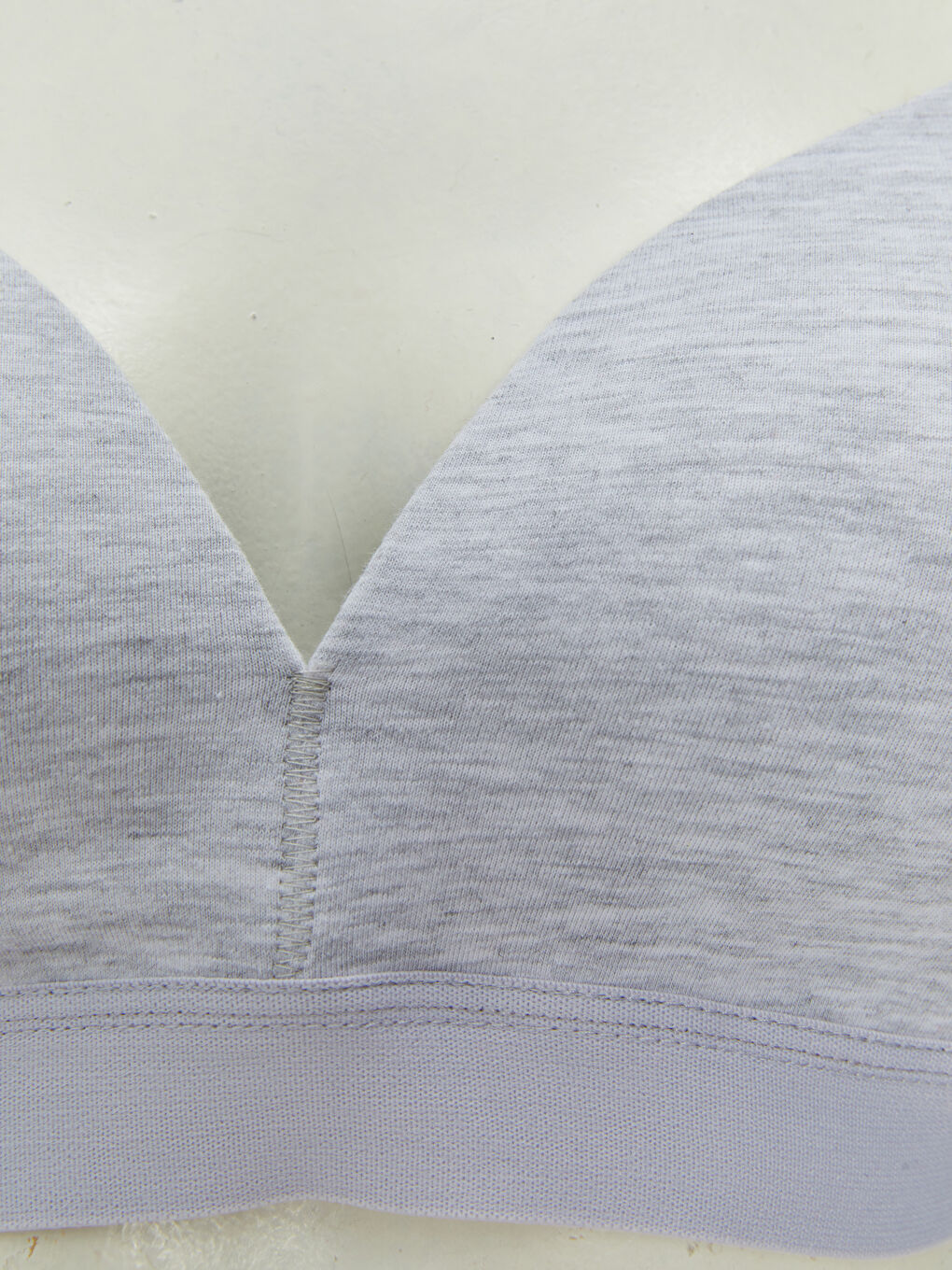 Gri Balensiz Dolgusuz Düz Sütyen-2