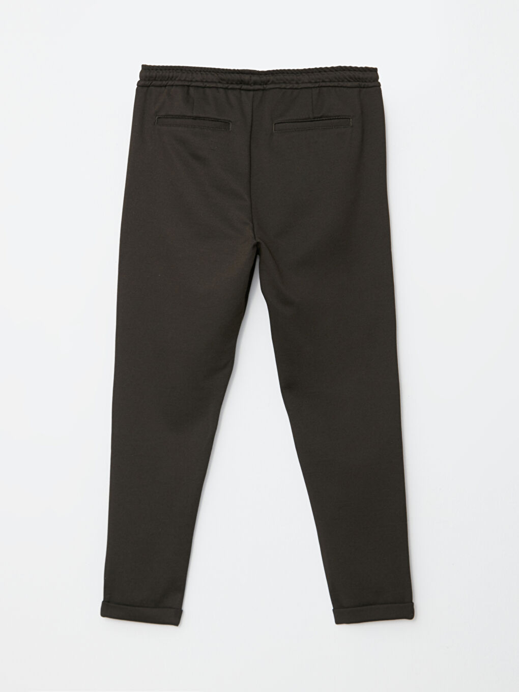 Haki Slim Fit Beli Bağlama Detaylı Erkek Pantolon-6