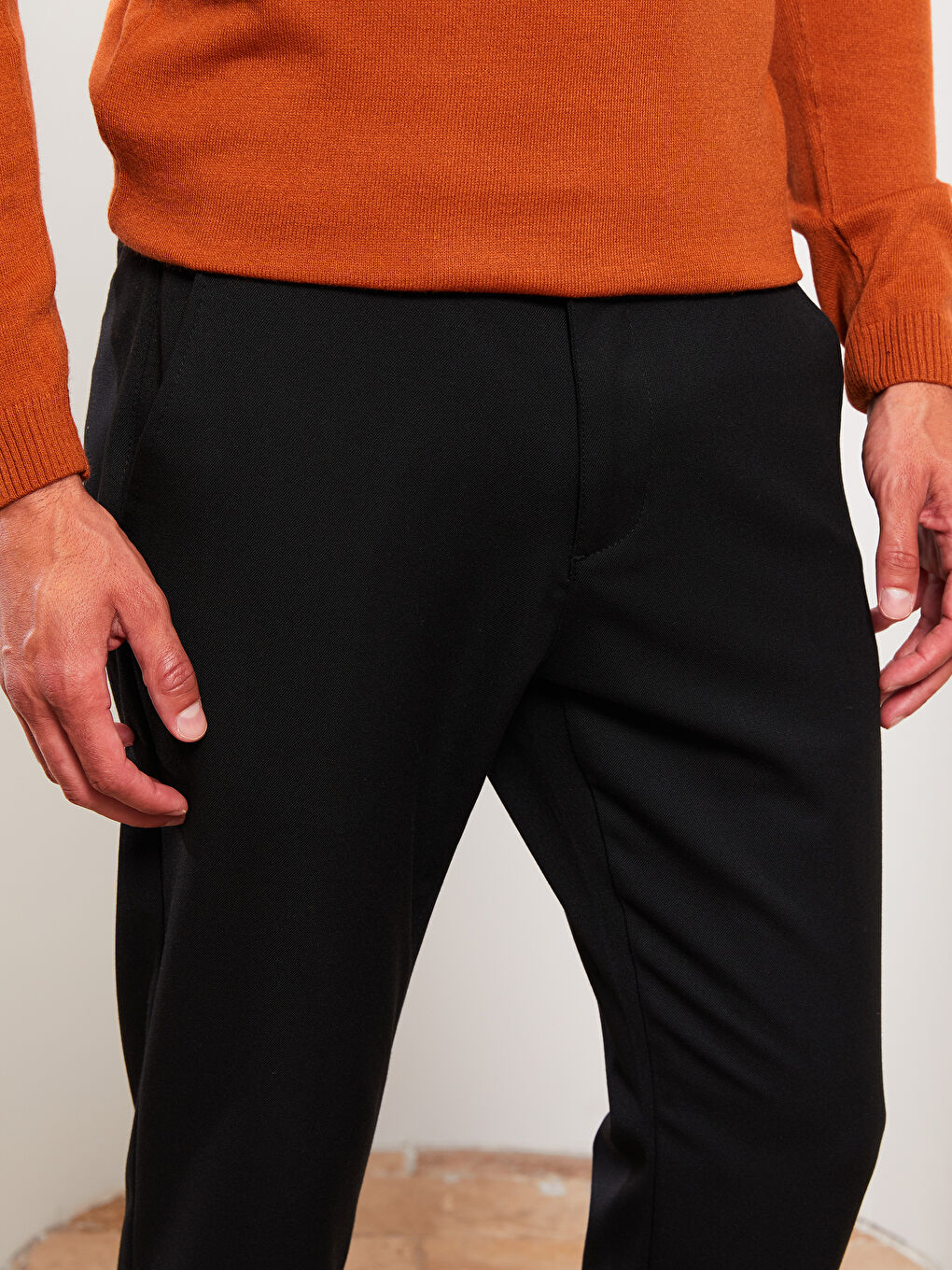 Текстурированные мужские брюки Slim Fit-4