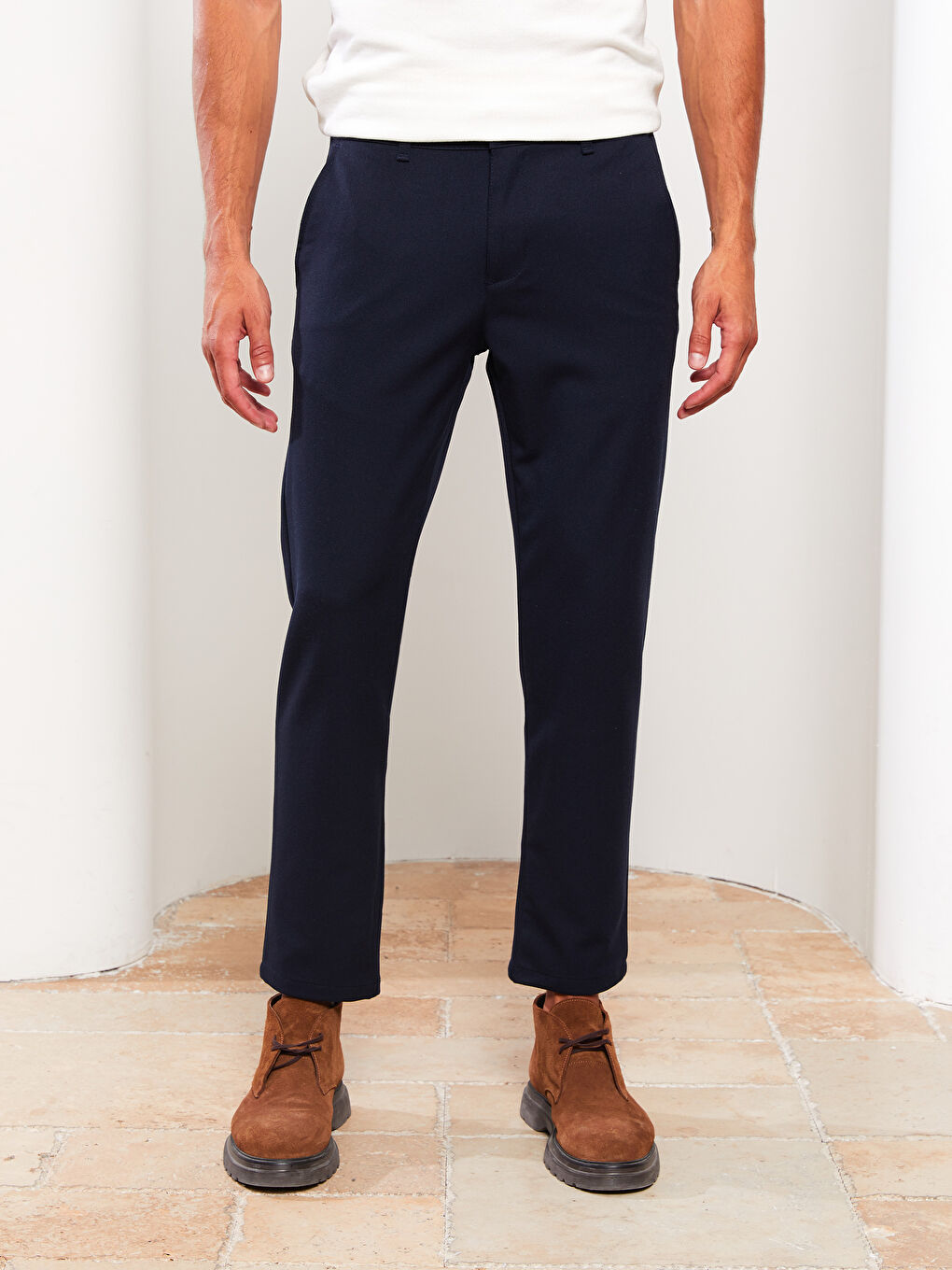 LCW Vision Lacivert Slim Fit Dokulu Erkek Pantolon - 2