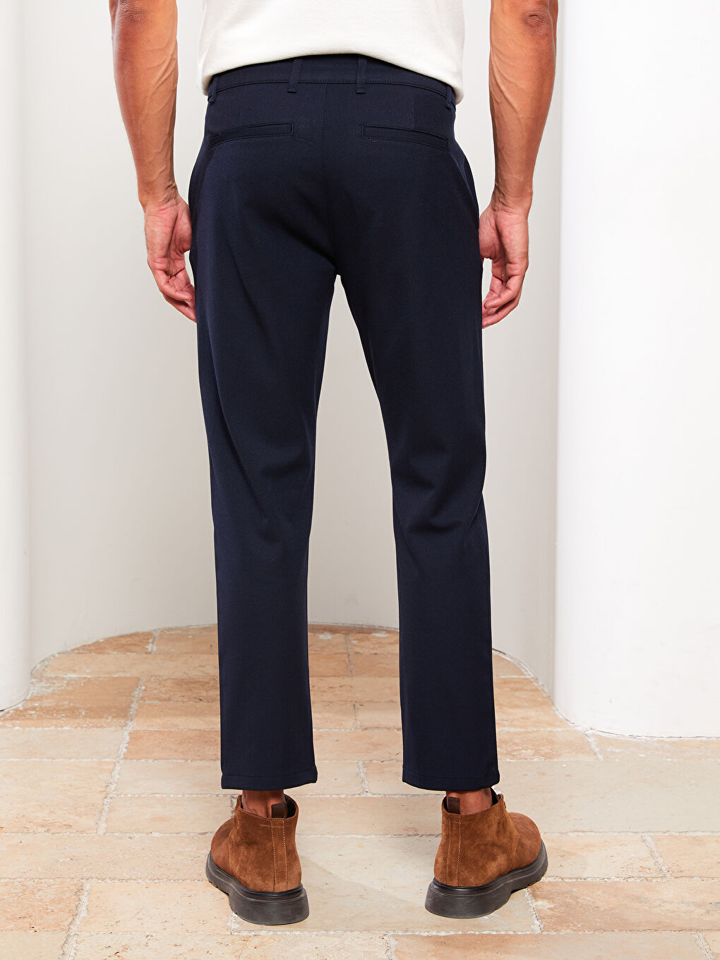 LCW Vision Lacivert Slim Fit Dokulu Erkek Pantolon - 3