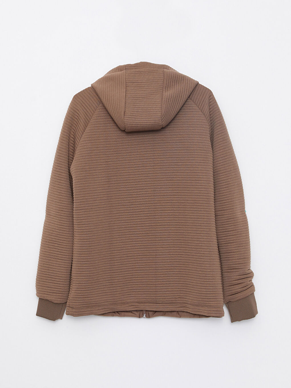 Bej Slim Fit Kapüşonlu Erkek Mont-6