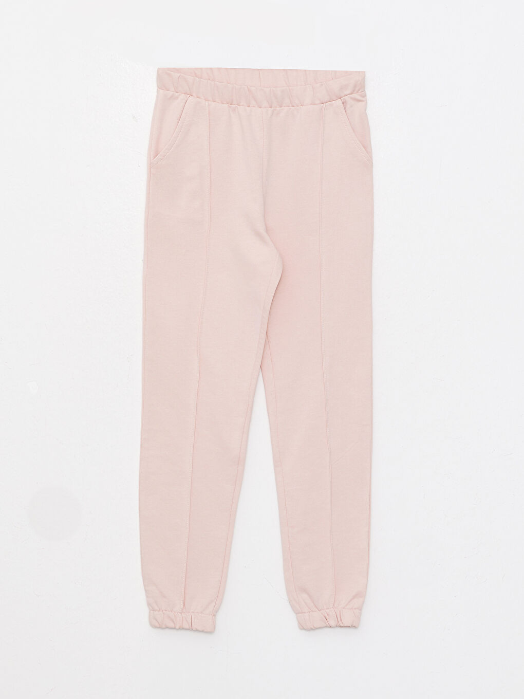 Pembe Bisiklet Yaka Baskılı Çift Yönlü Payetli Uzun Kollu Kız Çocuk Sweatshirt ve Eşofman Altı-5