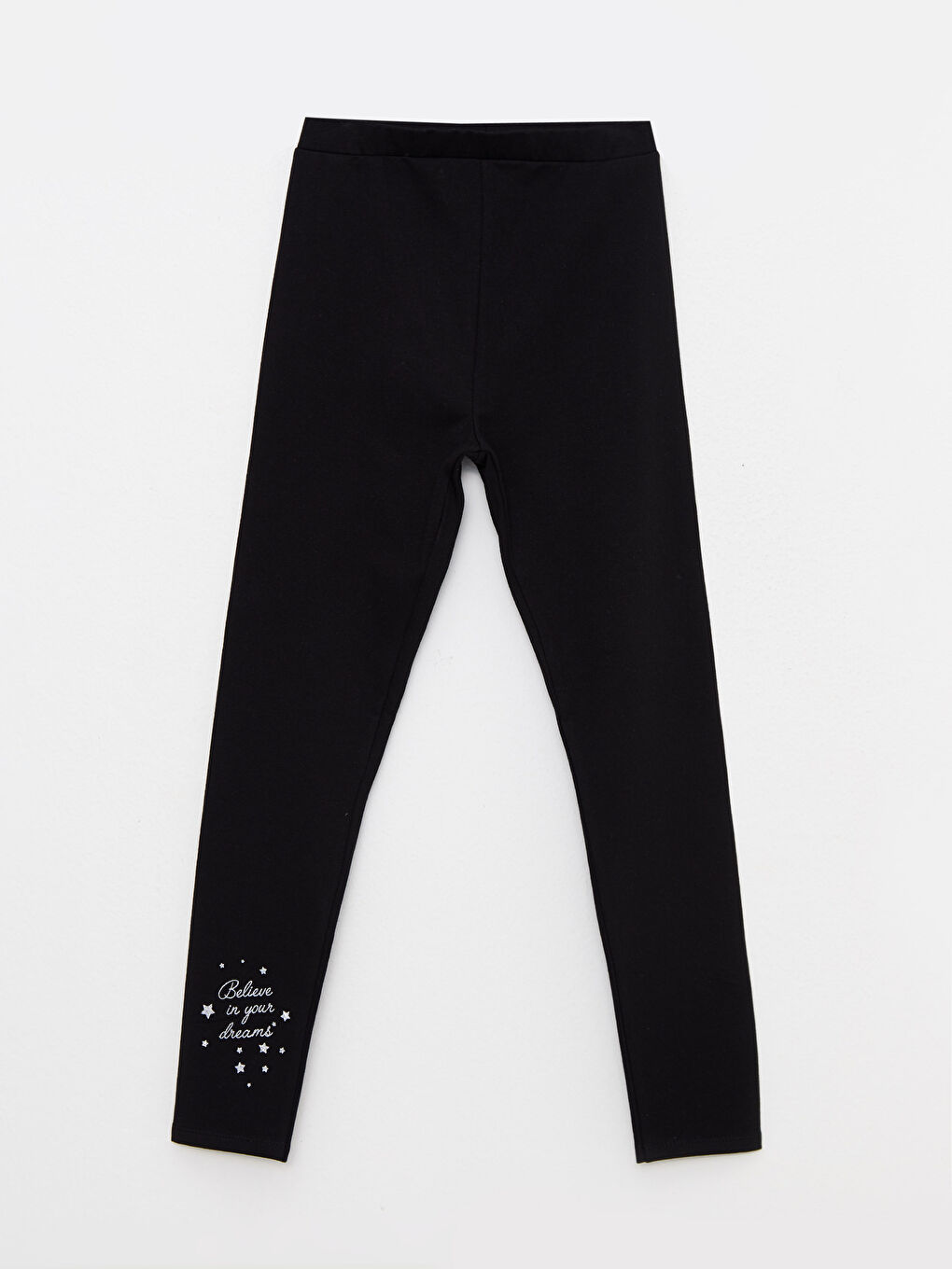 Қыздарға арналған дөңгелек жағалы принтті ұзын жеңді свитшот пен леггинс-2