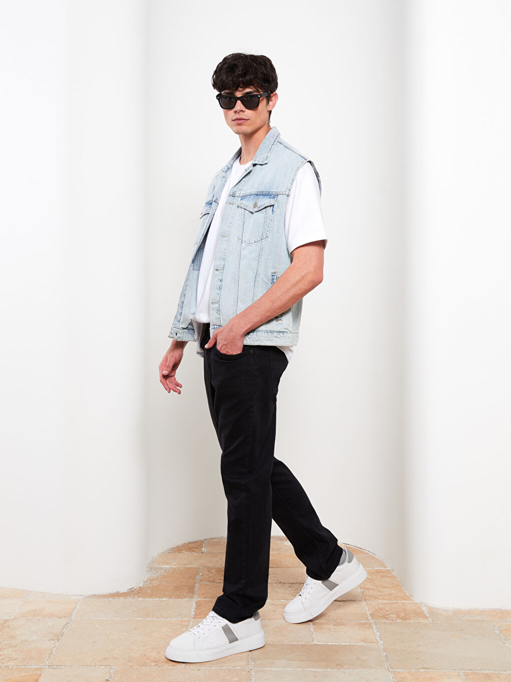 Siyah 790 Rahat Kalıp Erkek Jean Pantolon