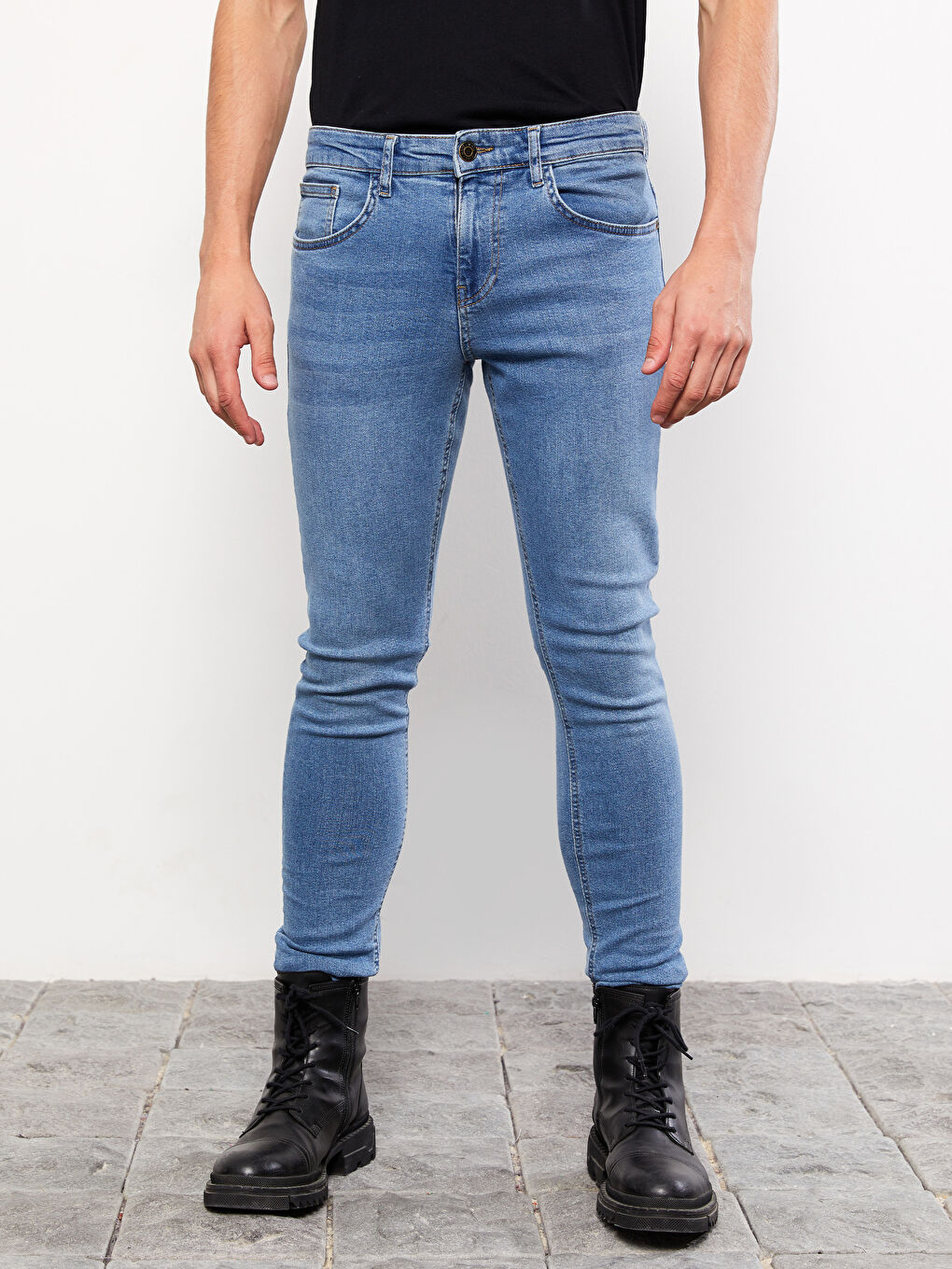 LCW Jeans Orta İndigo Rodeo 770 Super Skinny Erkek Jean Pantolon - 3