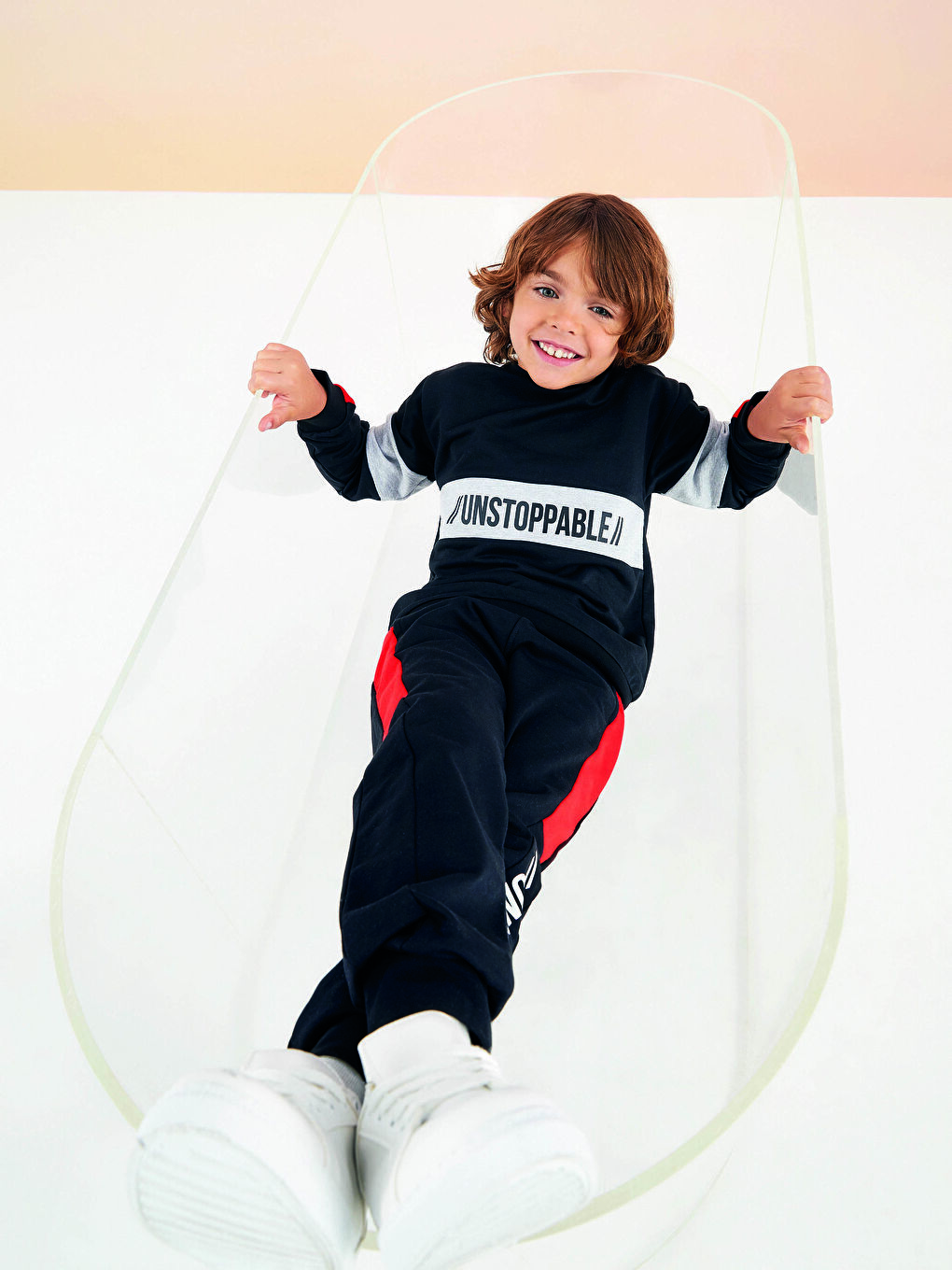 Elastic Waist Printed Boys' Jogger Sweatpants-1