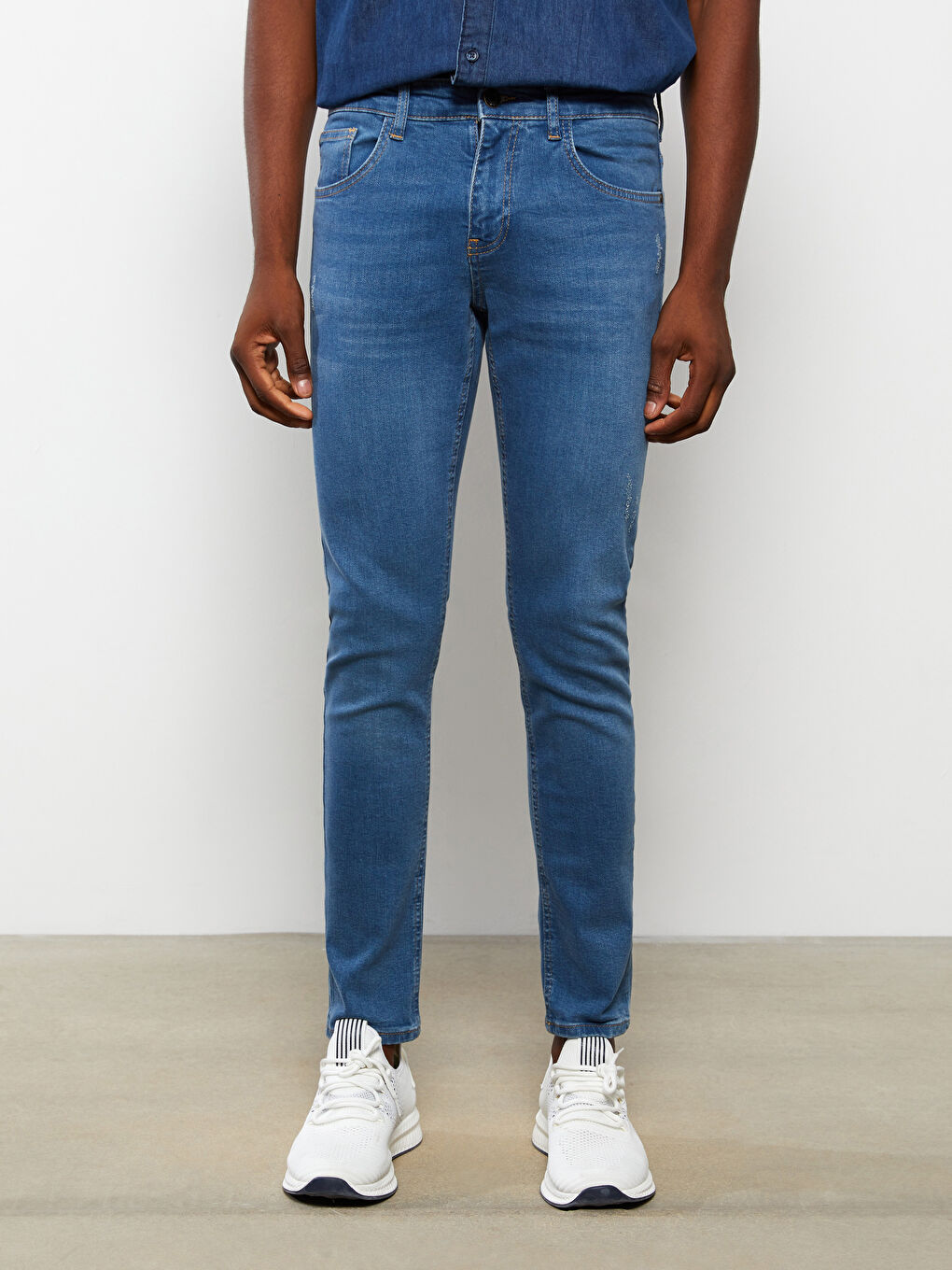 LCW Jeans Orta İndigo Rodeo 760 Skinny Fit Erkek Jean Pantolon - 3