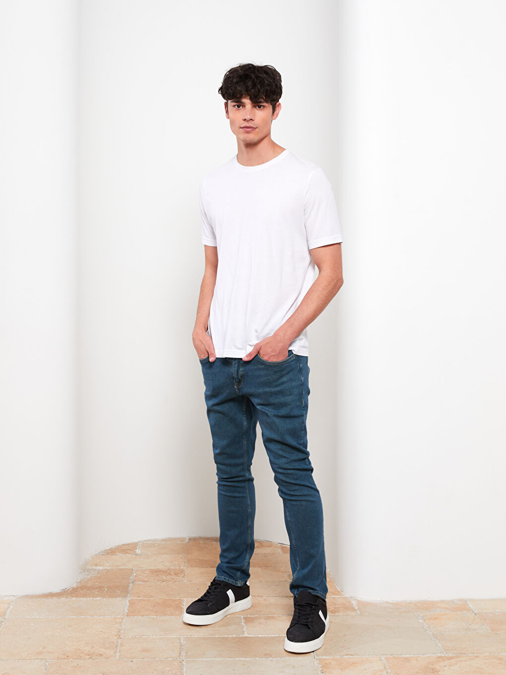 Yeşil 750 Slim Fit Erkek Jean Pantolon-1