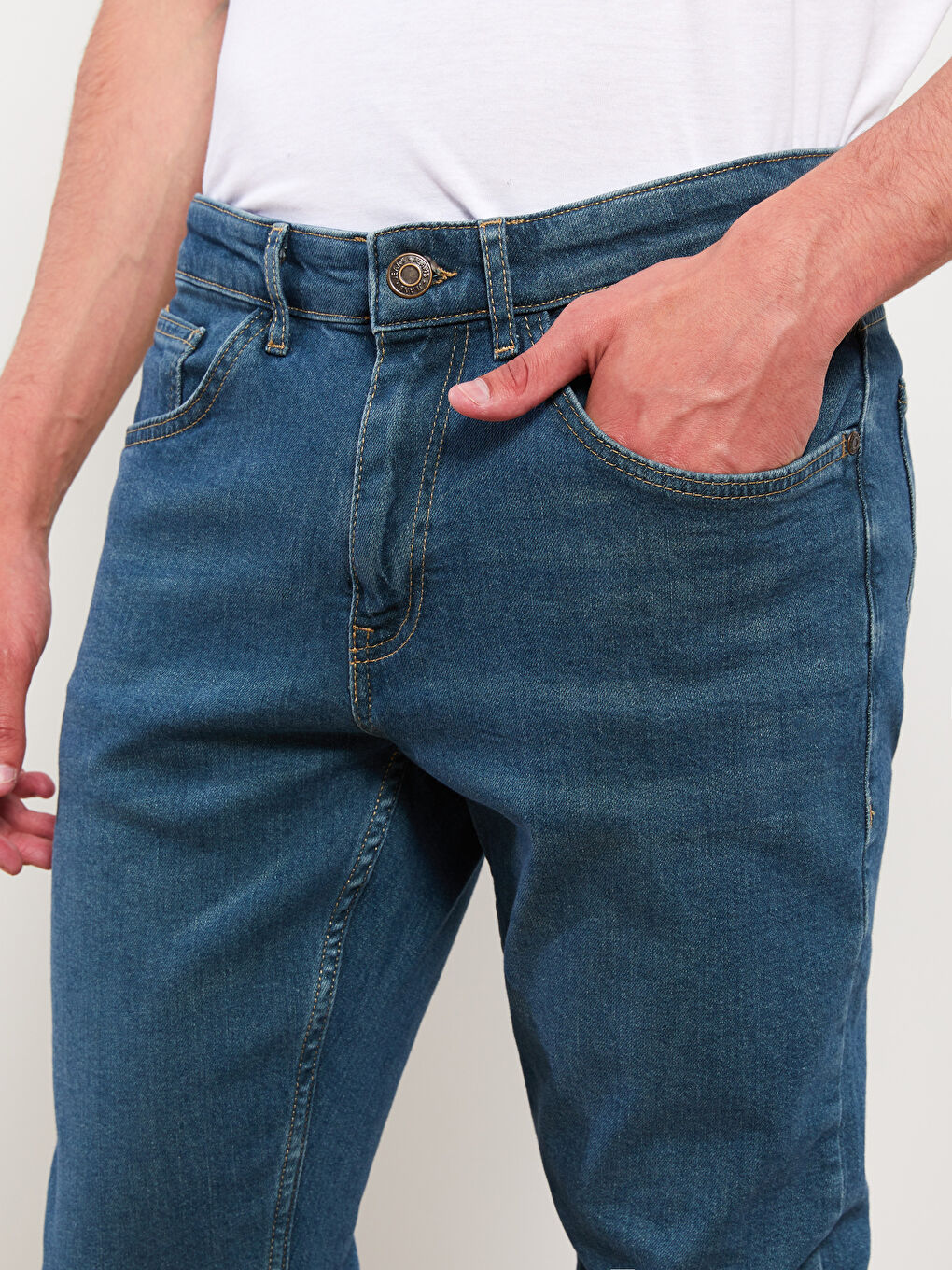 Yeşil 750 Slim Fit Erkek Jean Pantolon-2