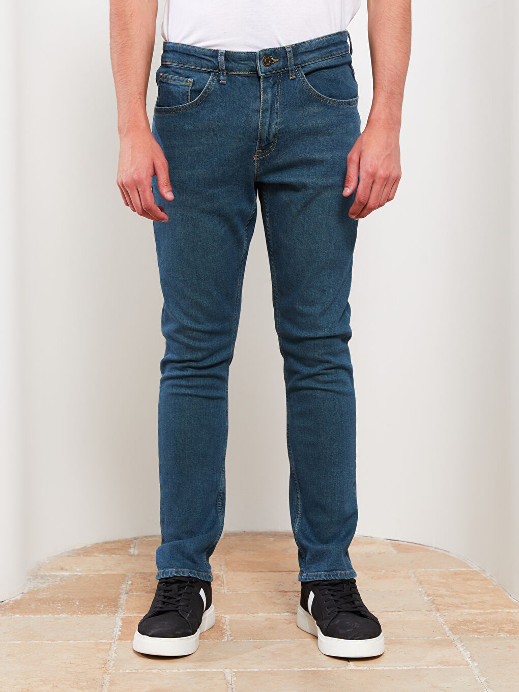 Yeşil 750 Slim Fit Erkek Jean Pantolon-3