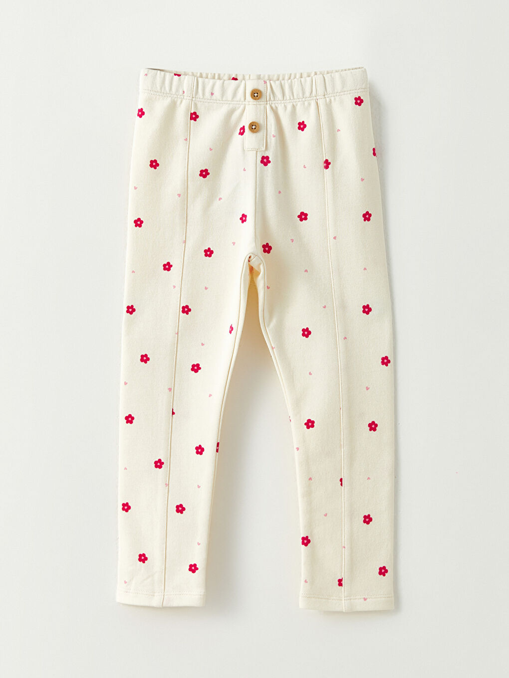 Gemusterte Baby Mädchen-Leggings mit elastischem Bund