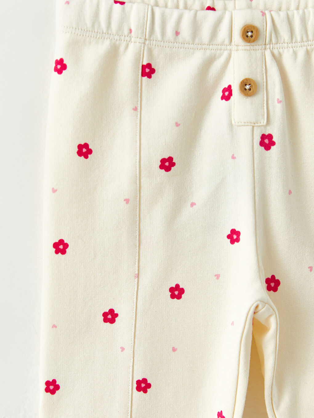 Gemusterte Baby Mädchen-Leggings mit elastischem Bund-1