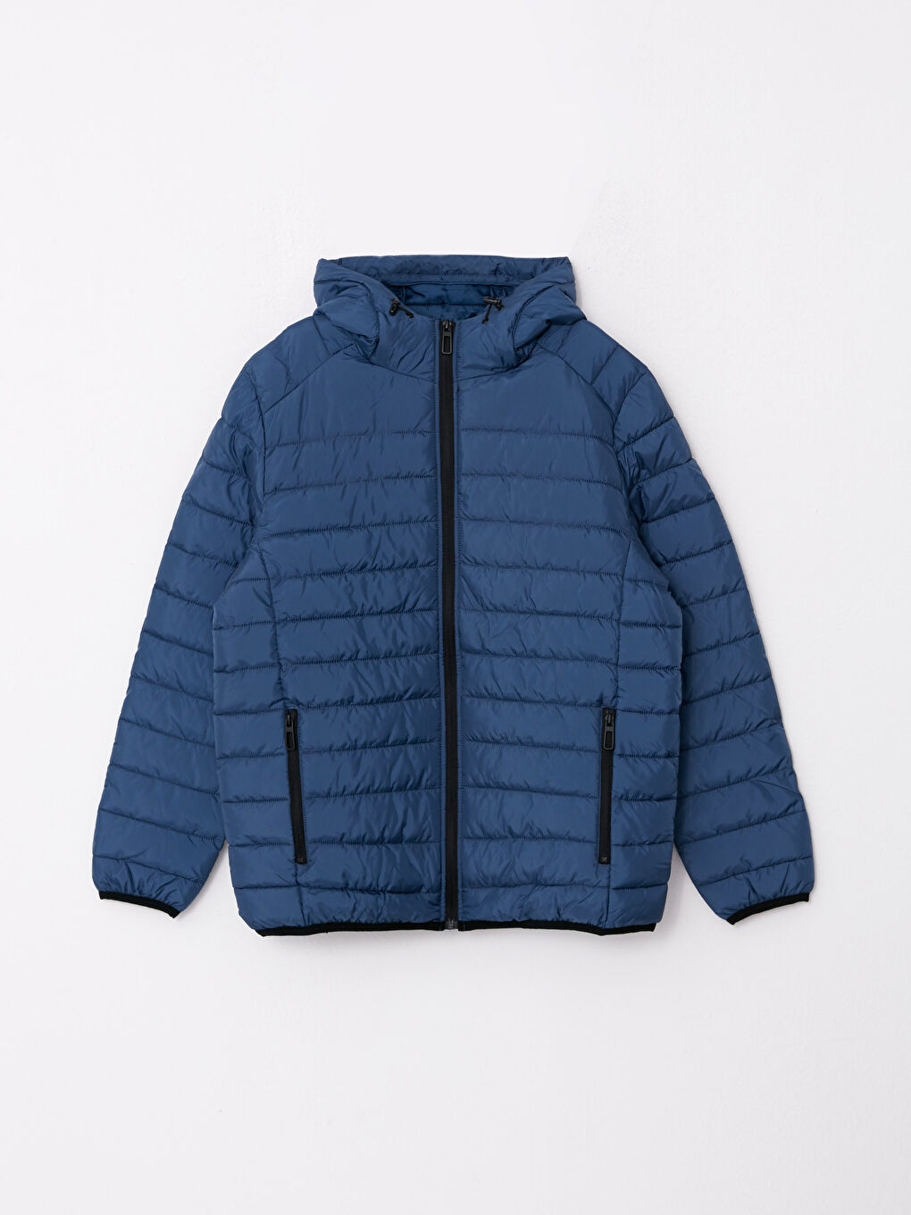 Muška puf jakna standardnog kroja s kapuljačom-6