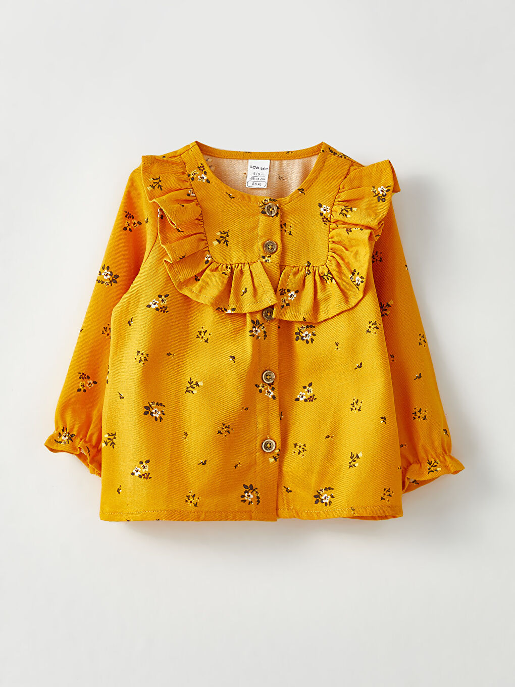 Crew Neck Long Sleeve Printed Baby Girls' Blouse and Leggings 2 Pack Set-1