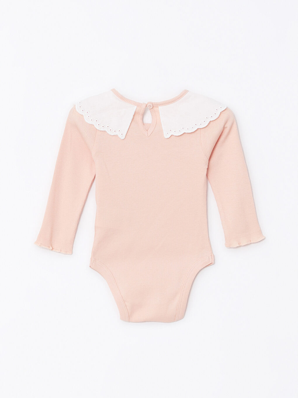 ياقة بيبي كم طويل تفاصيل تطريز بدلة جسم بنات رضع سناب سناب-1