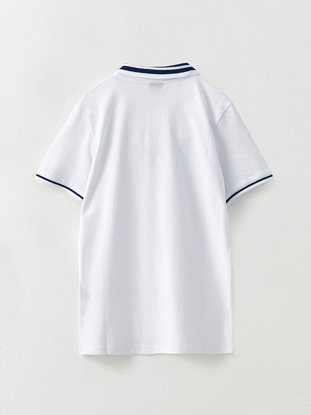 Polo Neck Basic Short Sleeve Boys' T-Shirt-1