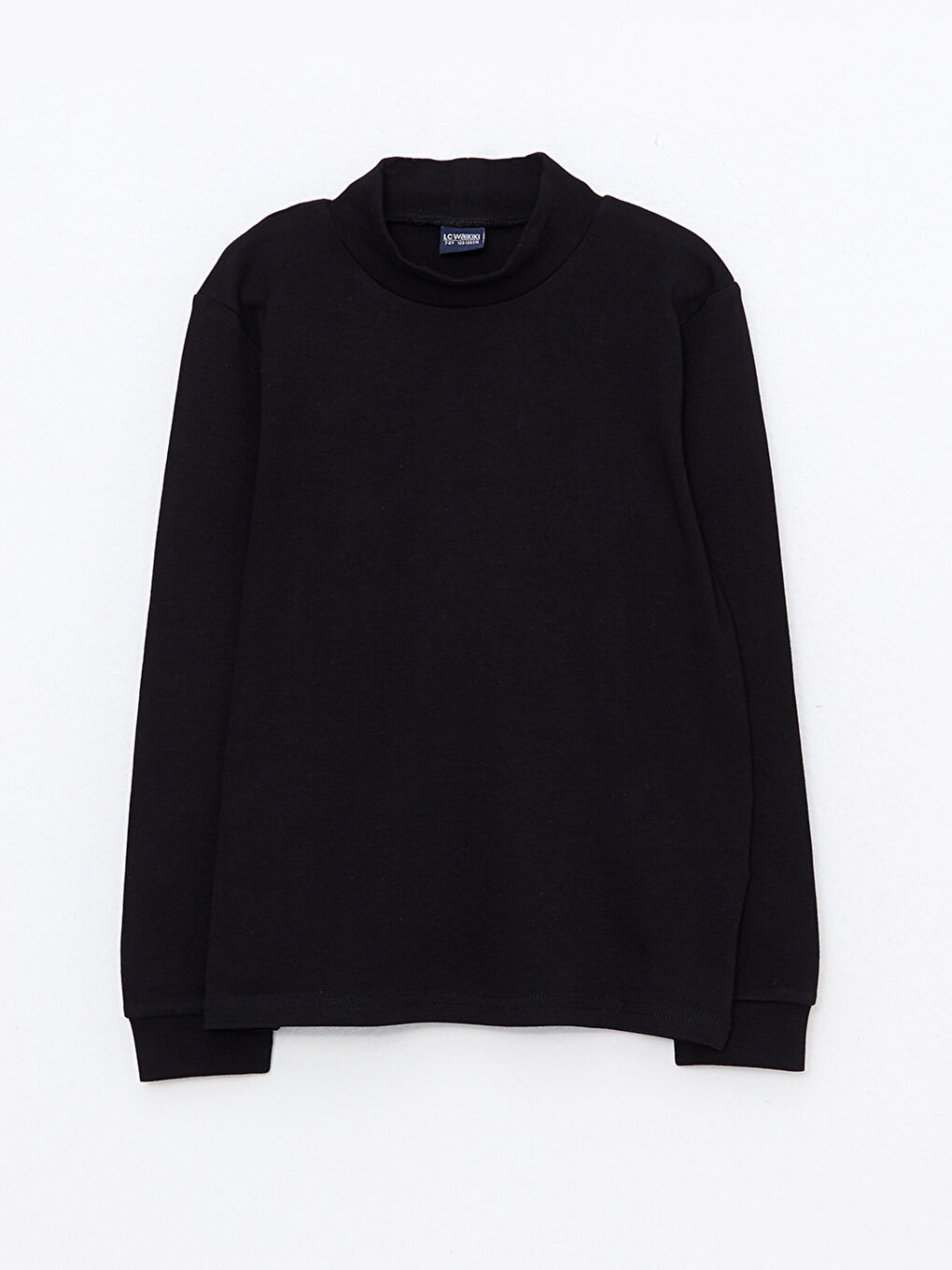 Half Turtleneck Basic Long Sleeve Cotton Boy T-shirt