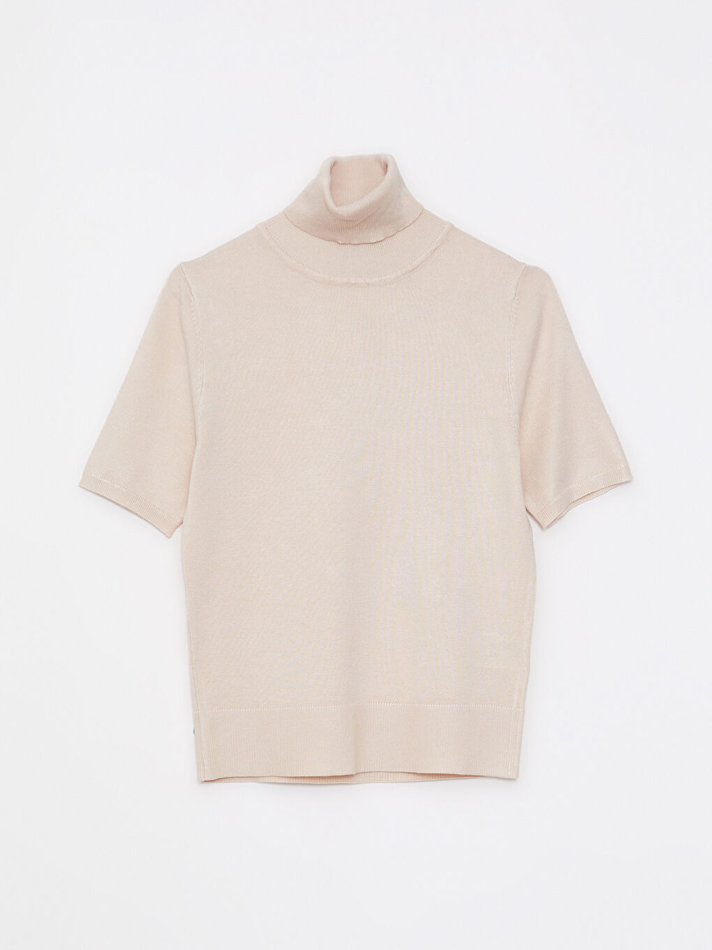 LCW Vision Turtleneck Regular Short Sleeve Women's Tricot Sweater -W24120Z8-FWS