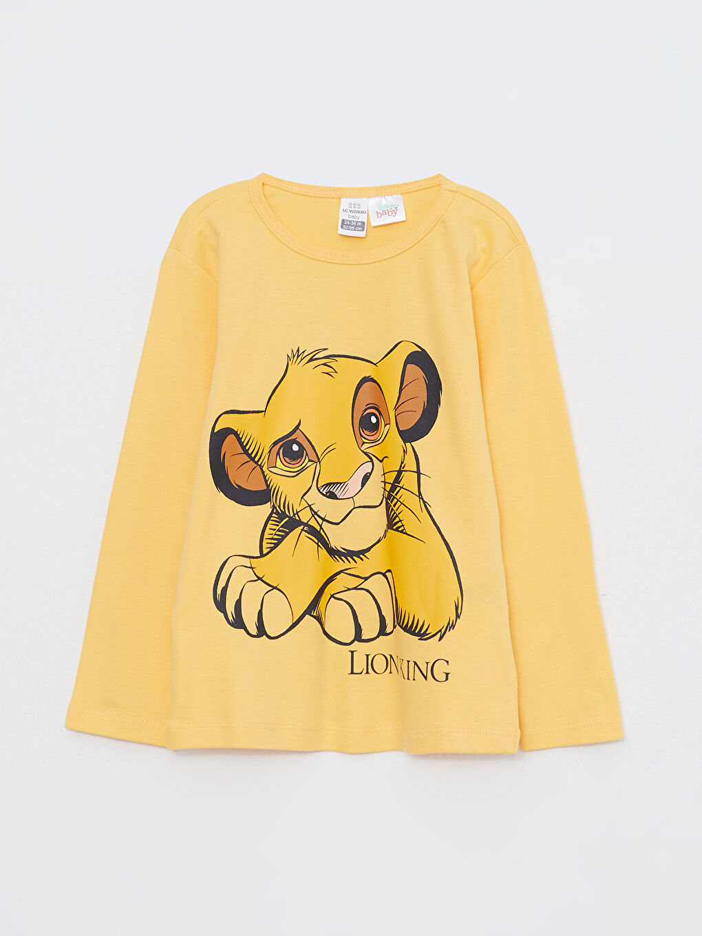 Ensemble de Pyjama pour Bébé Garçons à Manches Longues Col Rond Imprimé Roi Lion-1