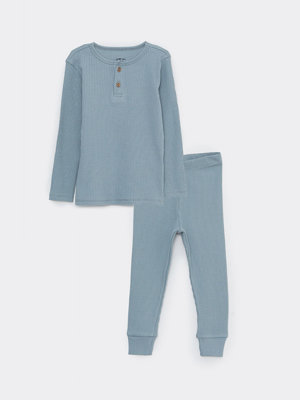 Crew Neck Long Sleeve Baby Boy Pajama Set