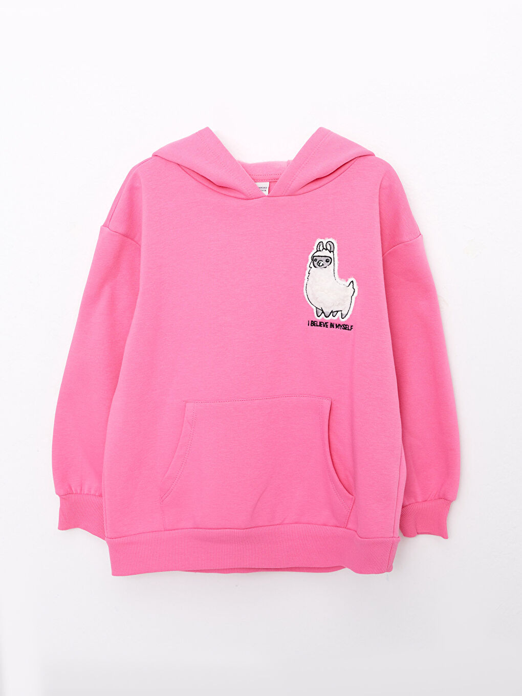 Hooded Embroidered Long Sleeve Girl Sweatshirt -W24146Z4-GEV