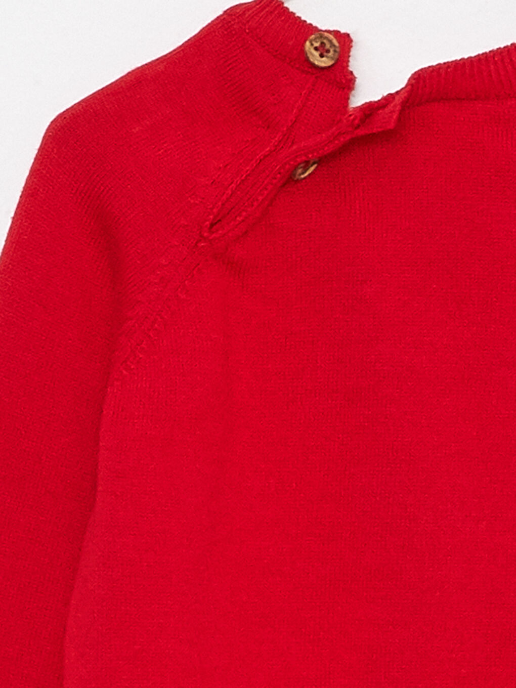 LCW baby Crew Neck Long Sleeve Embroidery Detailed Baby Boy Knitwear Sweater -W24164Z1-HC3
