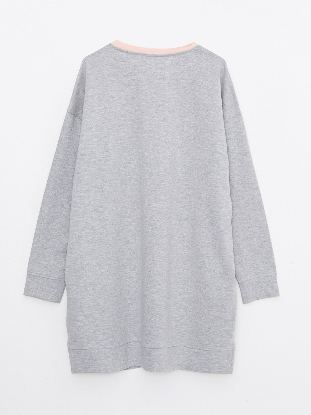 LCWAIKIKI Basic Rundhalsausschnitt Langarm Damen Sweatshirt-Tunika mit Farbblock -W24178Z8-LAL