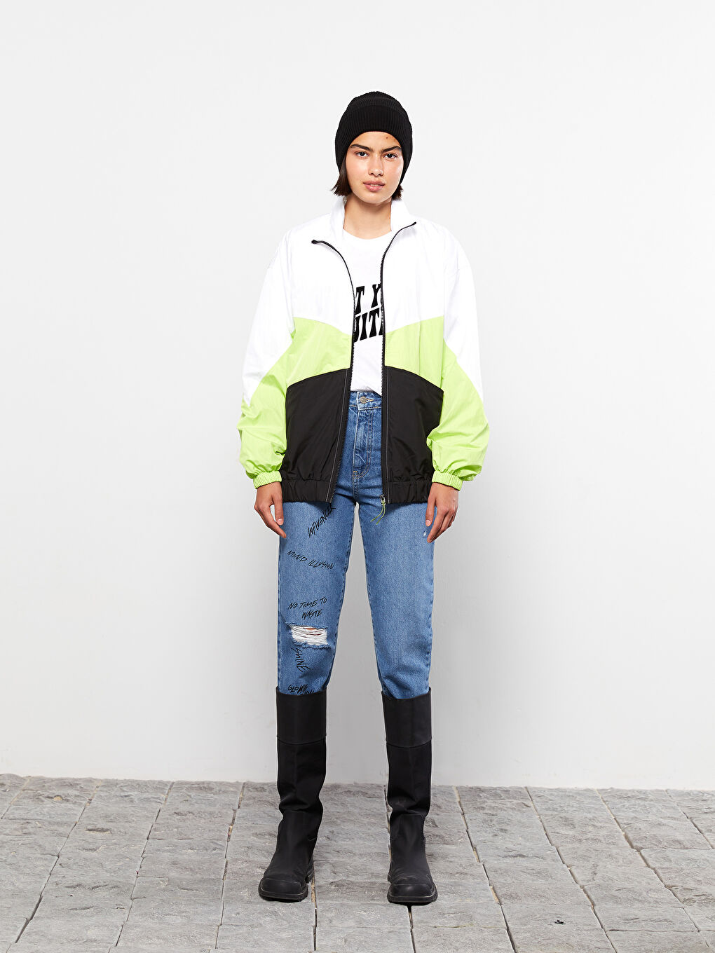 قبعة صغيرة تريكو سادة للسيدات-1