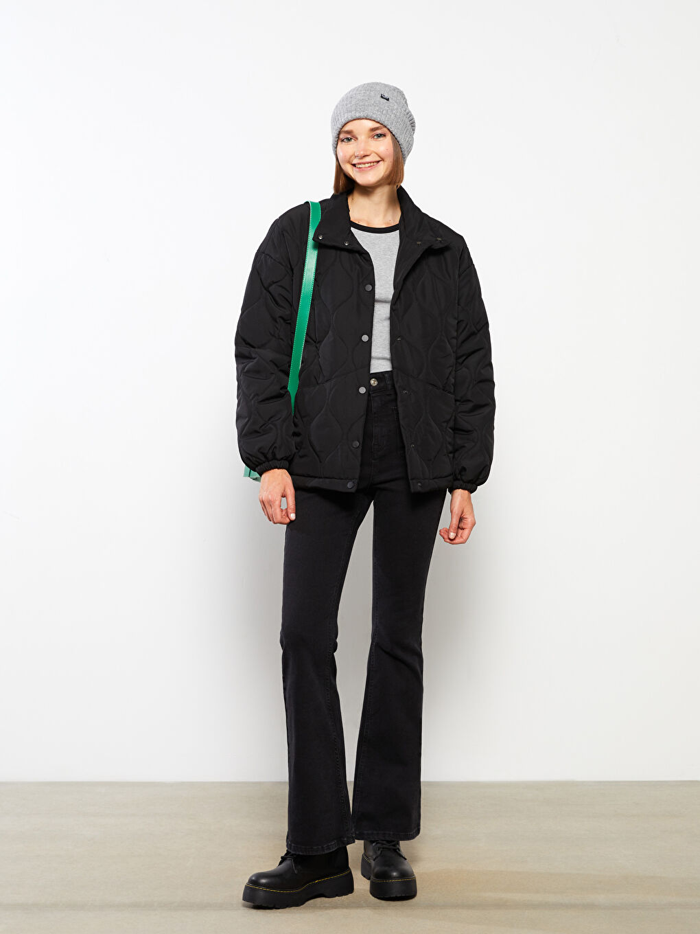 قبعة صغيرة مطبوعة للسيدات من التريكو-2