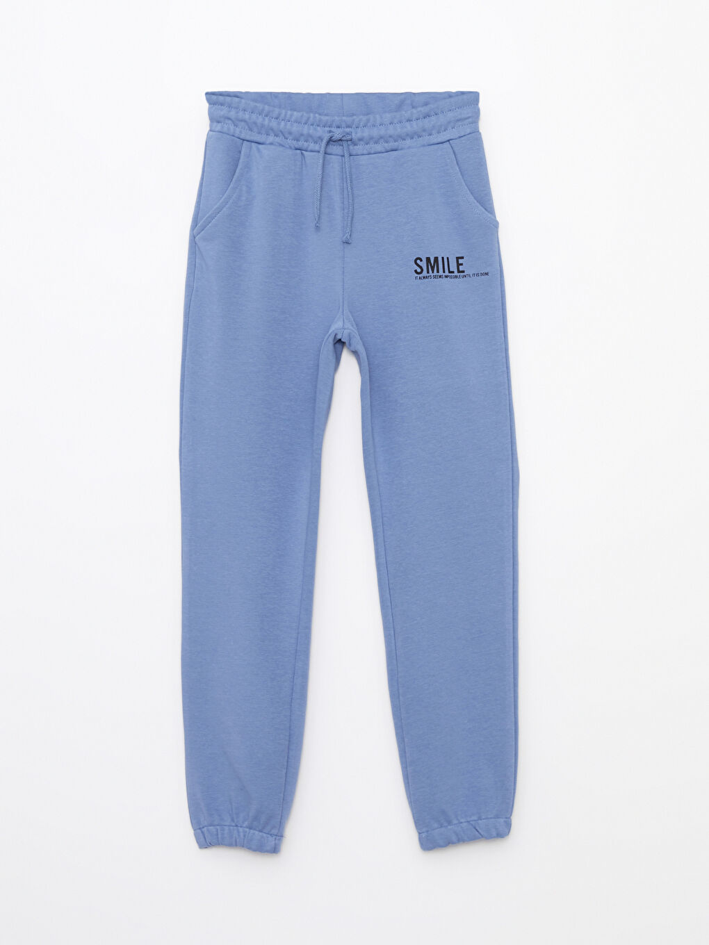 سويت شيرت بكابوش مطبوع كم طويل وبنطلون رياضي للبنات-1