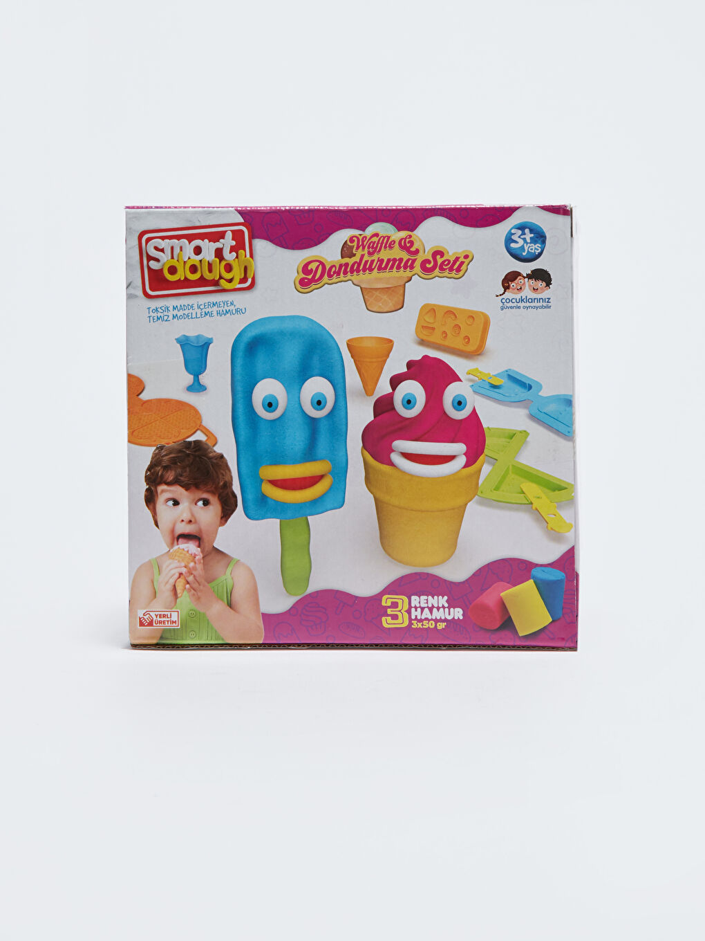 Waffle ve Dondurma Seti Temalı Oyun Hamuru