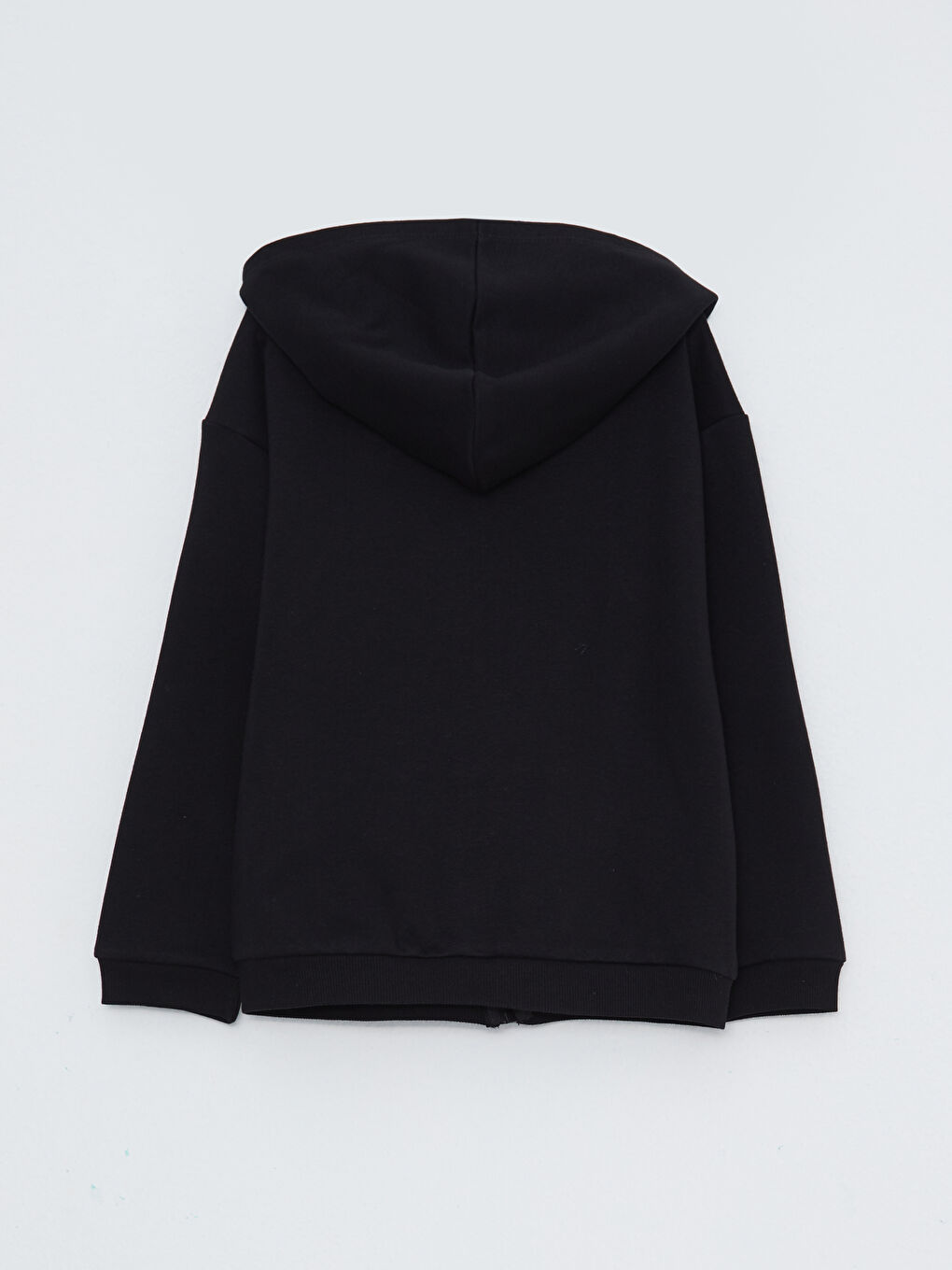 қыздарға арналған капюшонды принтті ұзын жеңді сыдырмалы свитшот-3