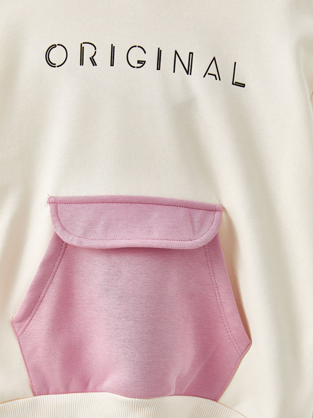 Hooded Printed Long Sleeve Girls' Sweatshirt-2