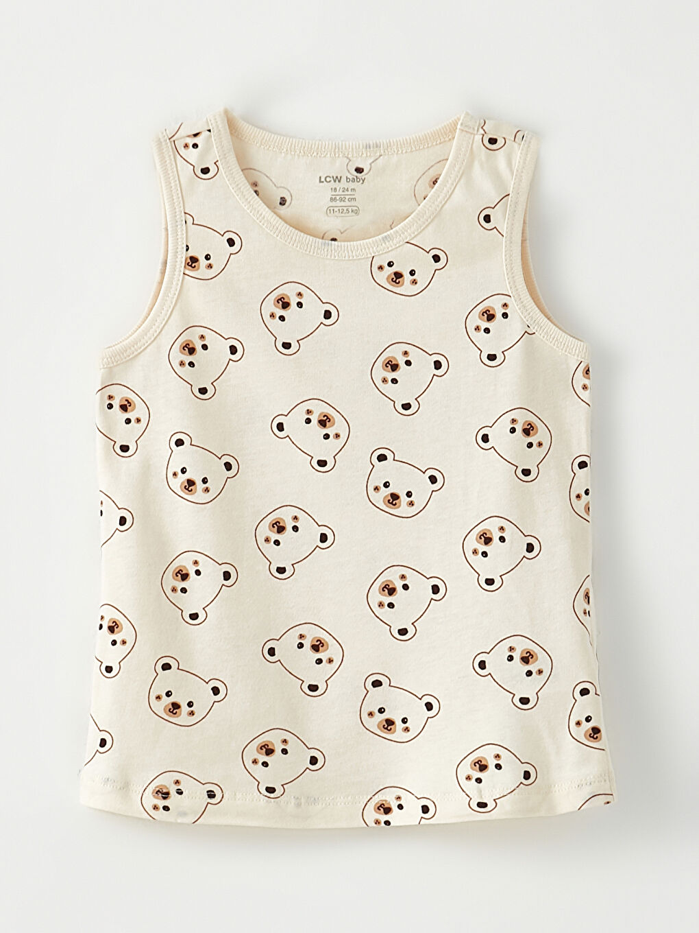 Crew Neck Cotton Baby Boy Undershirt 2 Pieces-1