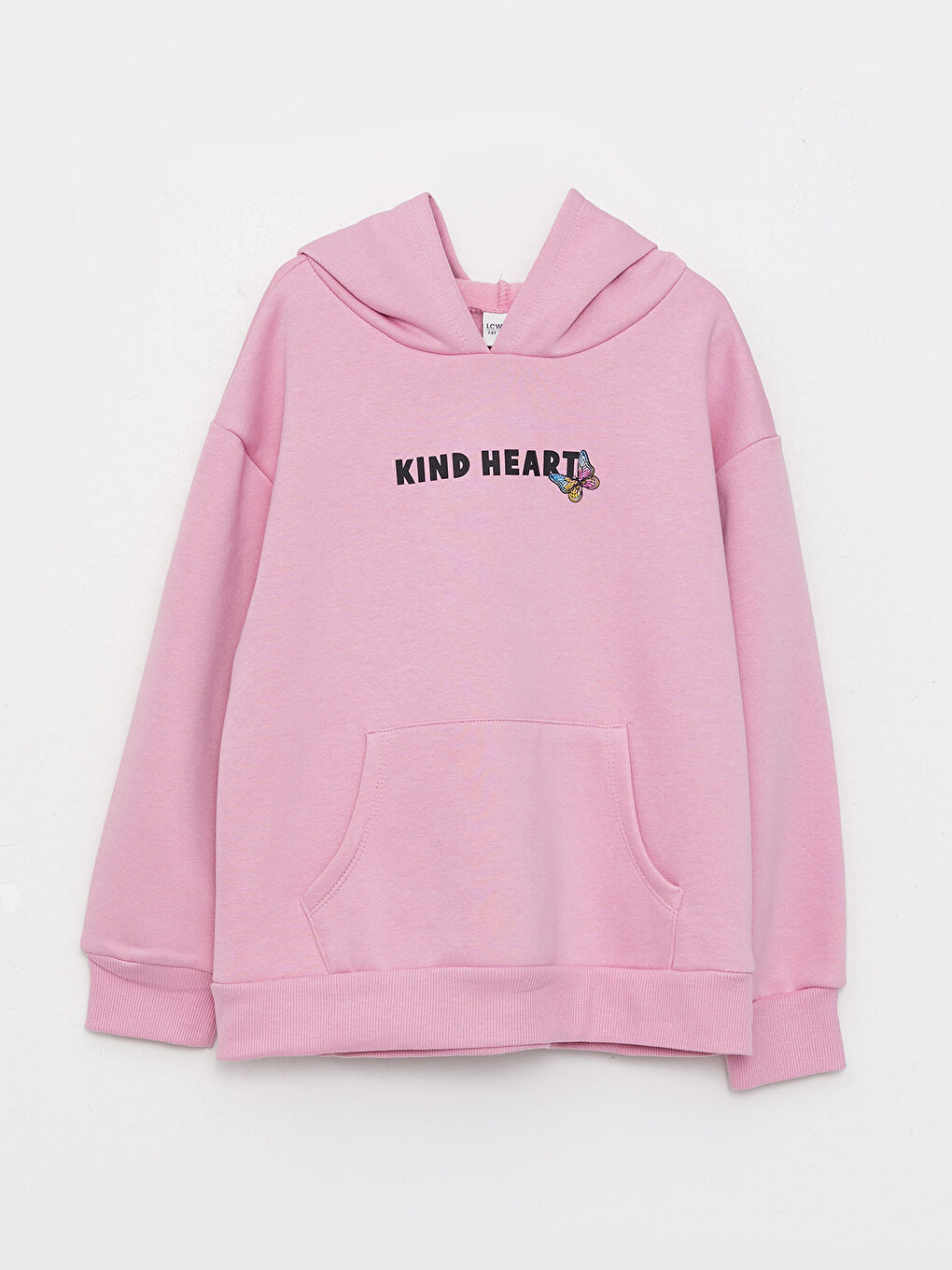 LCW Kids Hooded Printed Long Sleeve Girls' Sweatshirt -W24295Z4-FNX