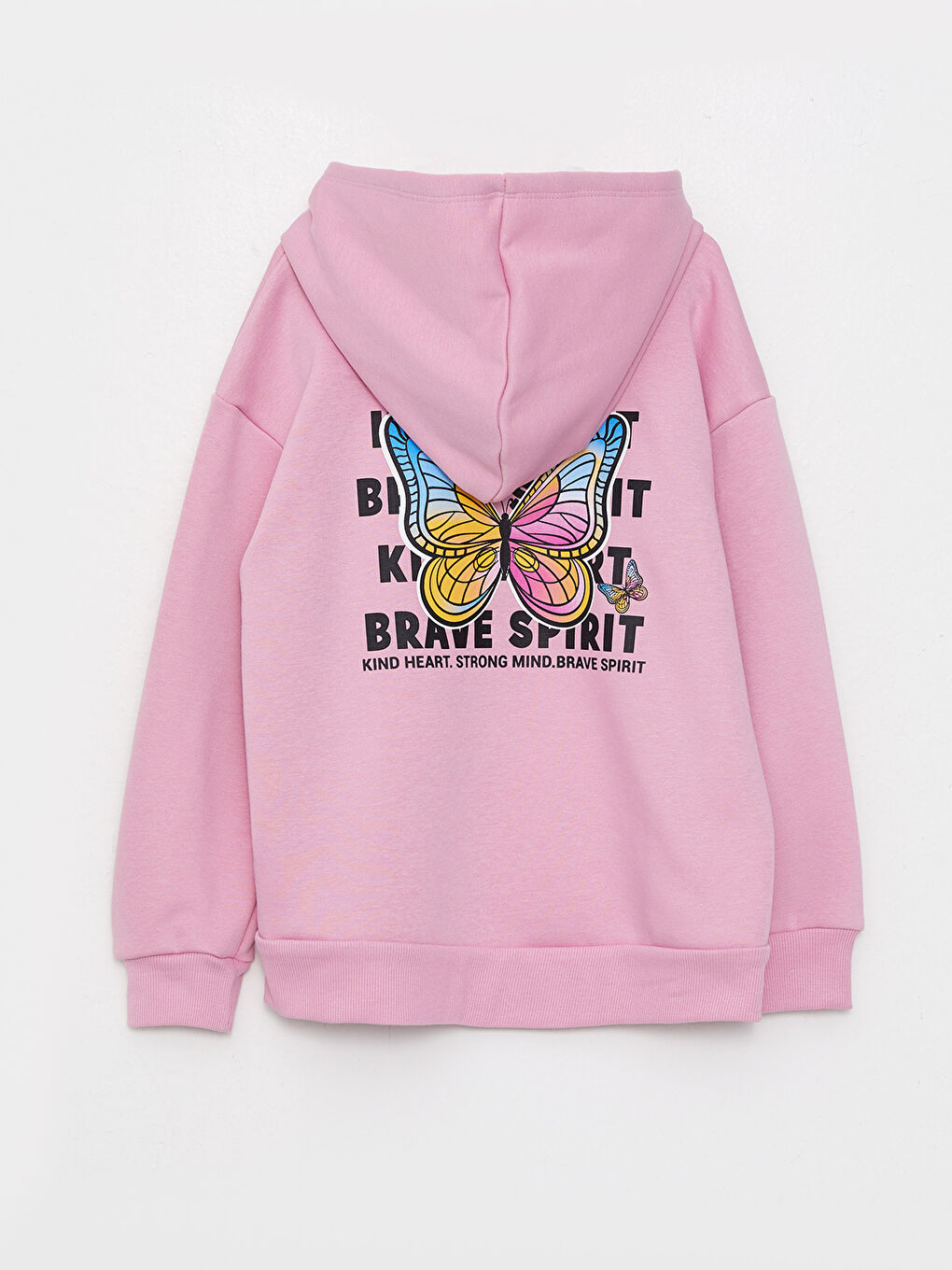 LCW Kids Hooded Printed Long Sleeve Girls' Sweatshirt -W24295Z4-FNX