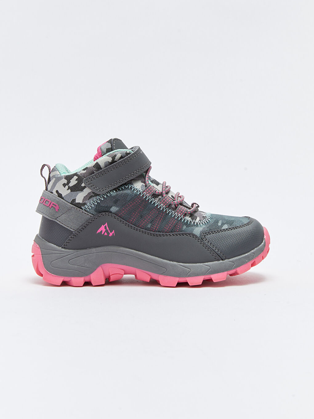 Lace-Up and Velcro Girls' Trekking Boots-1