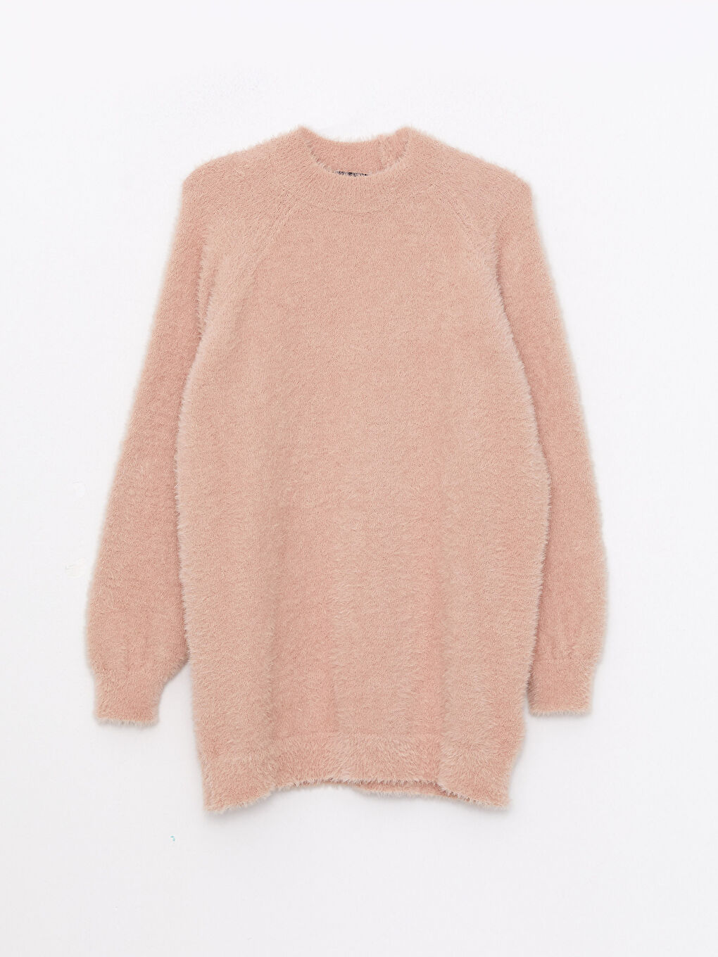 Turtle Neck Regular Long Sleeve Oversize Women's Tricot Tunic-6