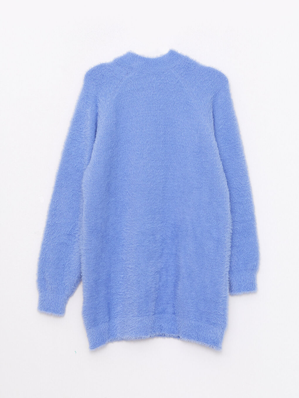 Turtle Neck Regular Long Sleeve Oversize Women's Tricot Tunic-6