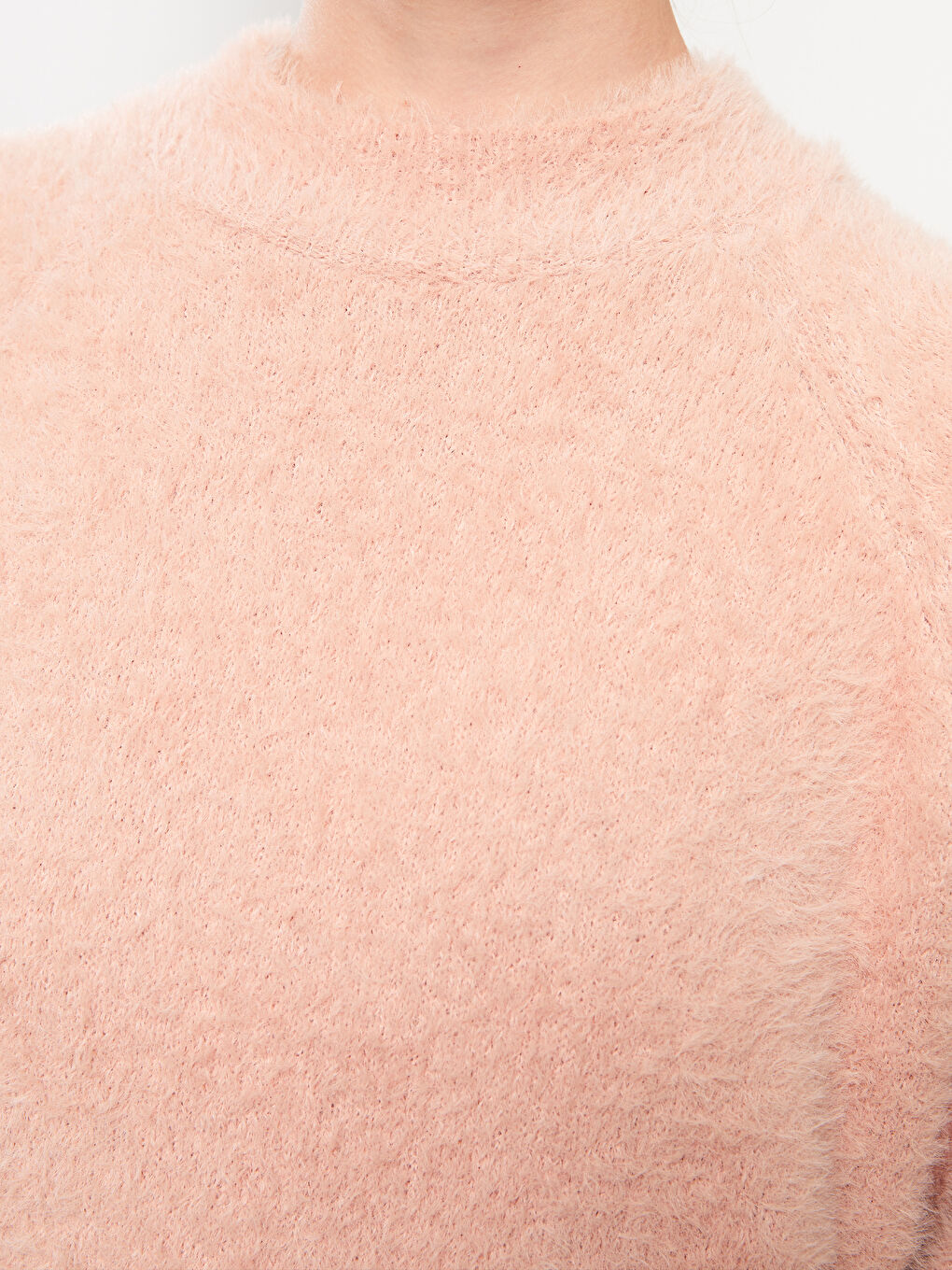 Turtle Neck Regular Long Sleeve Oversize Women's Tricot Tunic-4