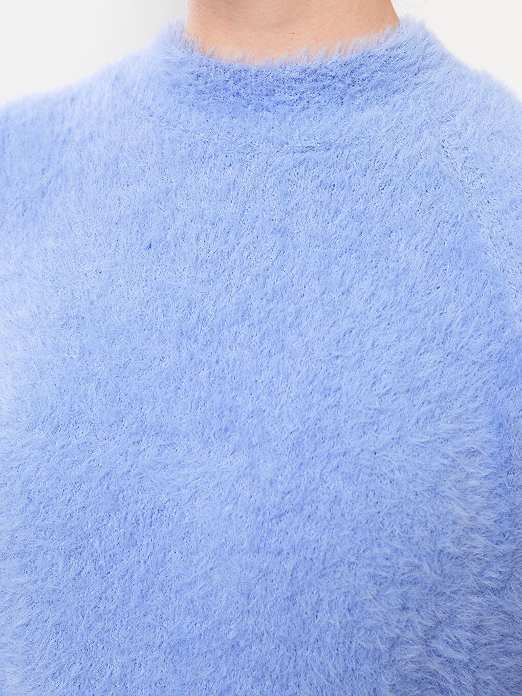 Turtle Neck Regular Long Sleeve Oversize Women's Tricot Tunic-3