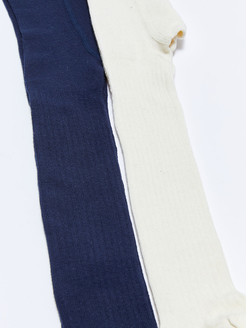 Ekru Basic Kız Çocuk Külotlu Çorap 2'li-1