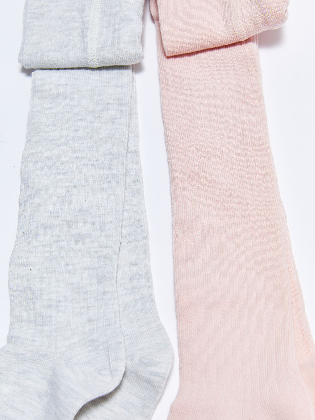 Pembe Basic Kız Çocuk Külotlu Çorap 2'li-1