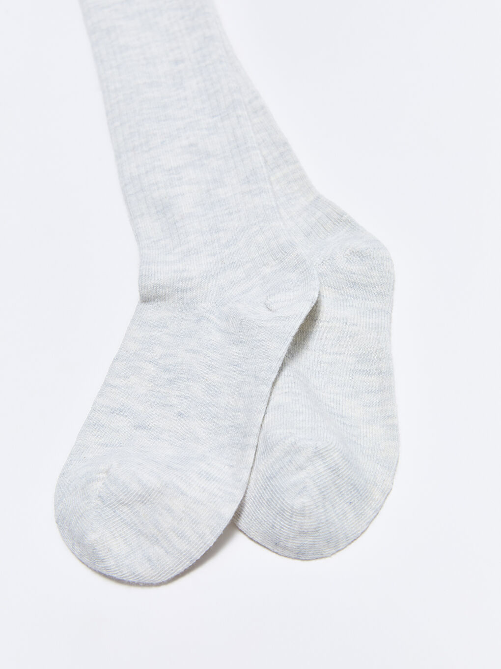 Gri Basic Kız Çocuk Külotlu Çorap-1