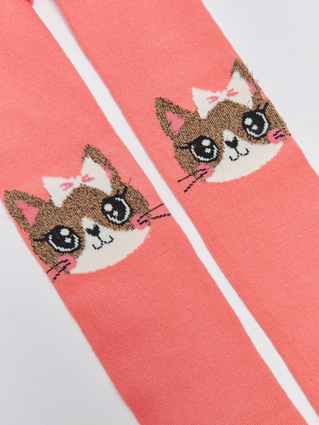 Patterned Girls' Tights 2 Pack-1