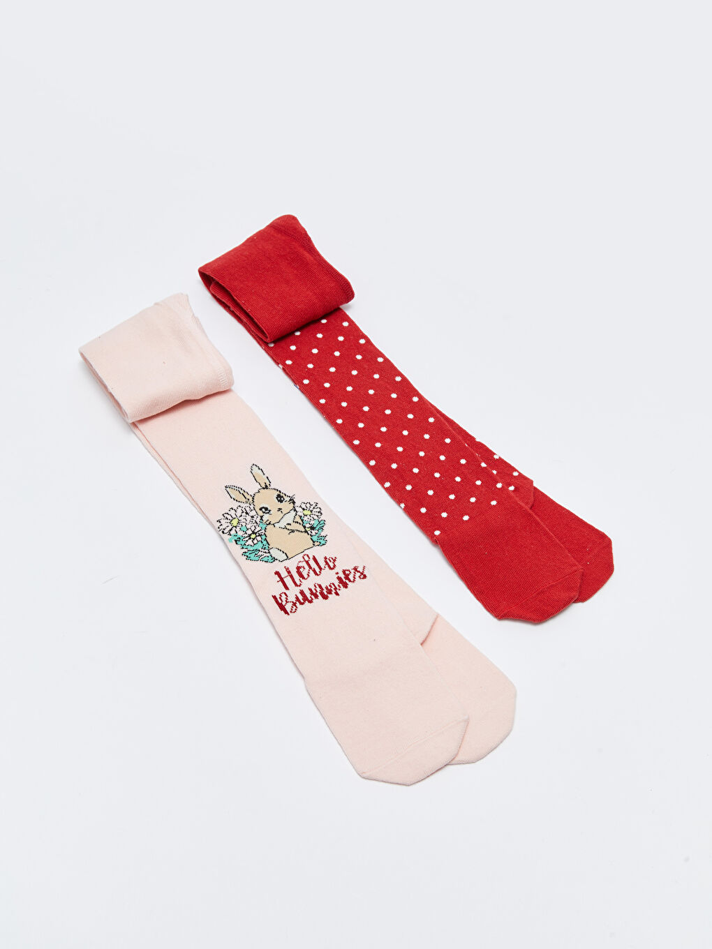 Patterned Girls' Tights 2 Pack