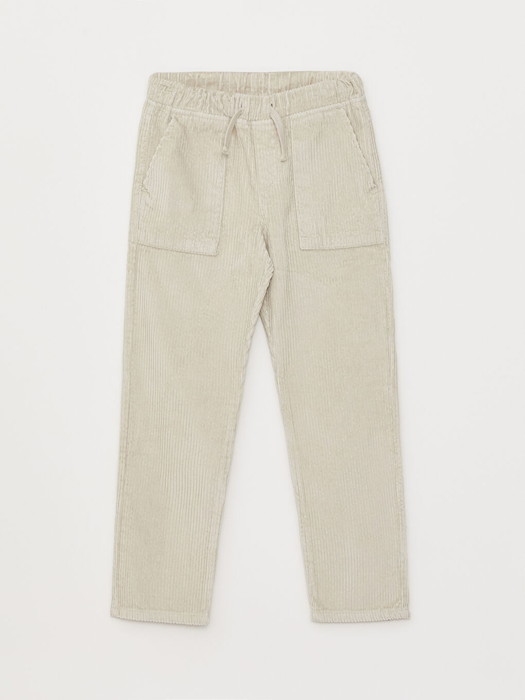 LCW Kids Elastic Waist Basic Velvet Boys' Trousers -W24430Z4-G5V