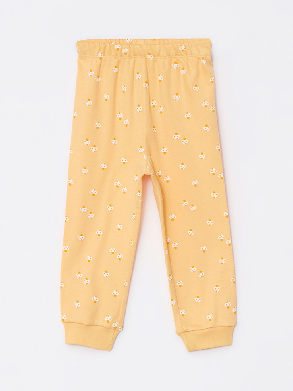 Crew Neck Long Sleeve Printed Baby Girls' Pyjama Set-2