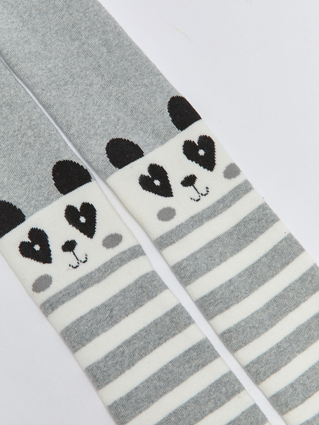 Patterned Girls' Terry Cloth Tights-1